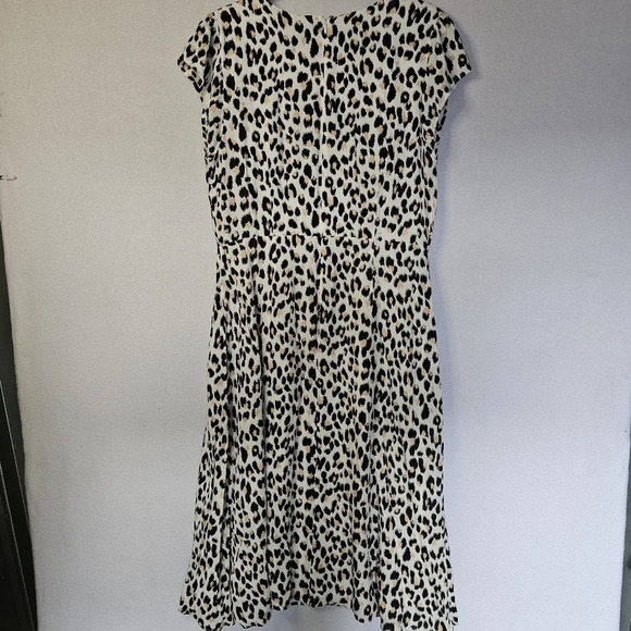LOFT Black and White Animal Print Dress - Picture 11 of 13